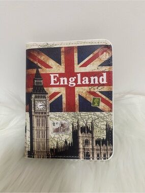 England Passport Cover with Union Jack and Big Ben